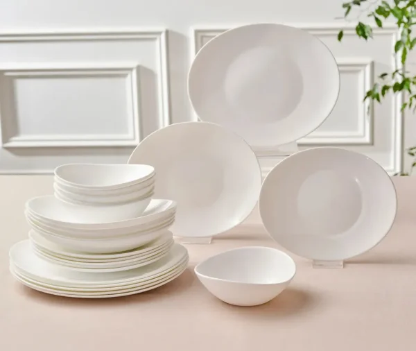 Karaca White Pure 24-delige servies set voor 6 personen