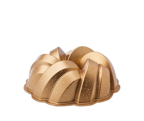Karaca gegoten aluminium gevlochten gouden cakevorm 26 cm