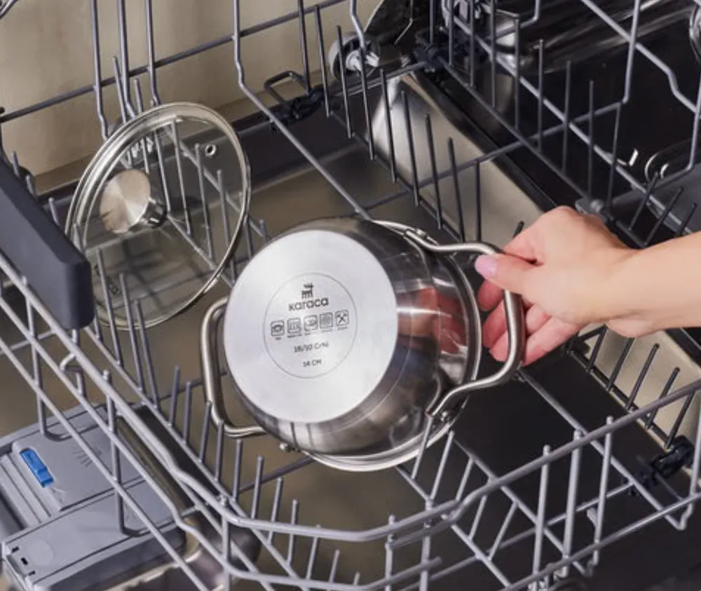 Karaca Elite roestvrijstalen inductie kookpot met deksel, 14 cm, zilver - Afbeelding 4