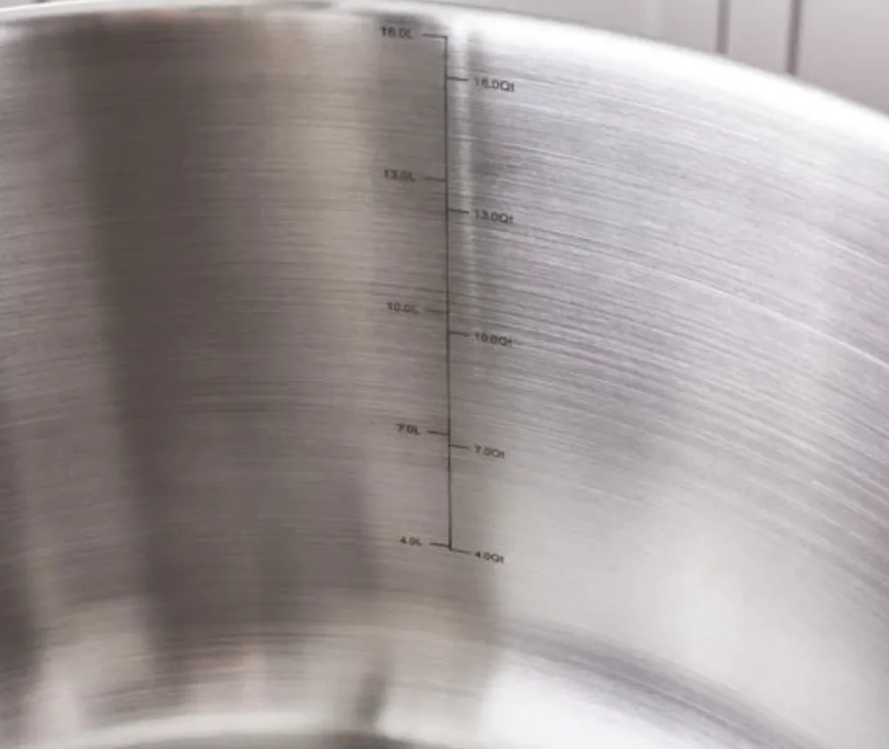 Karaca Elite roestvrijstalen inductie kookpot met deksel, 34 cm, zilver - Afbeelding 3
