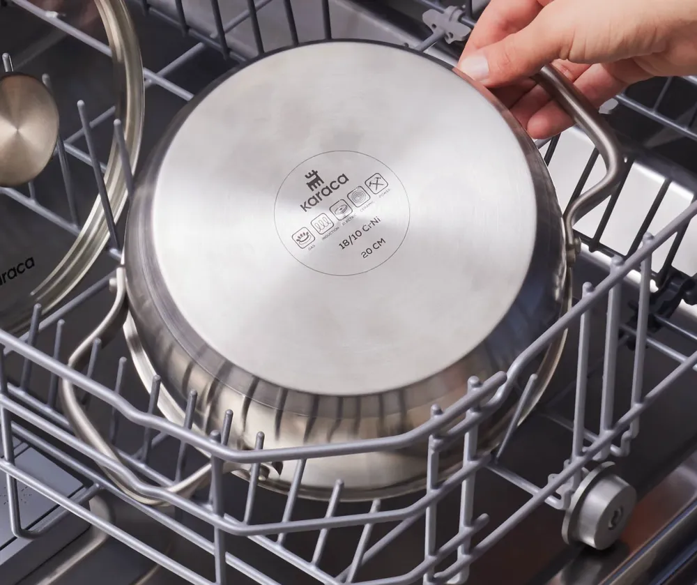 Karaca Elite roestvrijstalen ondiepe pan plat 20 cm - Afbeelding 5