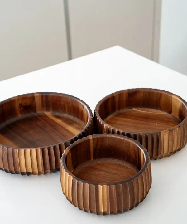 Acacia Stripe Bowl