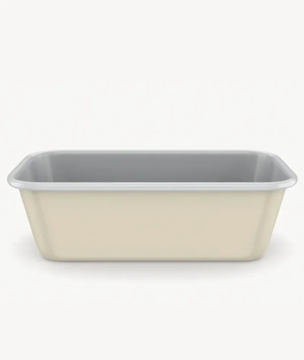 Rechthoekige keramische bakvorm beige – Antiaanbak