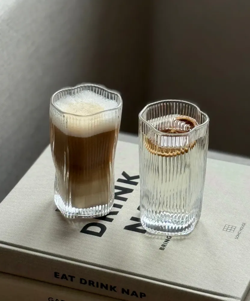 Diamond stripe longdrinkglazen | 280 ml - Afbeelding 3