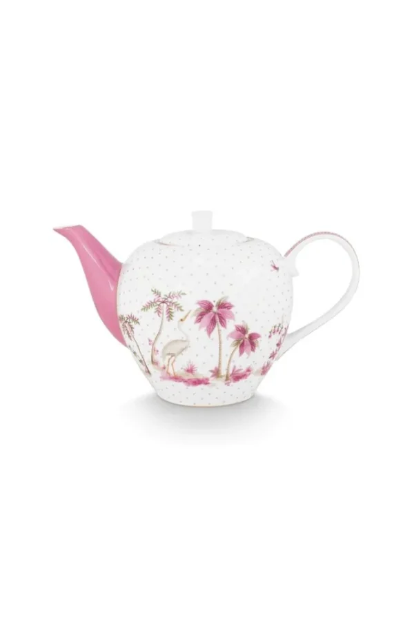 Pip Studio Theepot Jolie Stippen Goud Roze