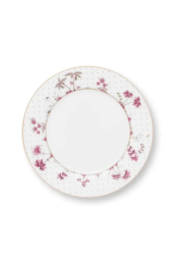Pip Studio Ontbijtbord Jolie Stippen Goud Roze 21cm