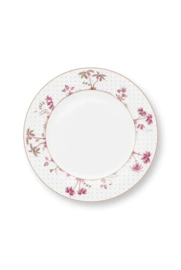 Pip Studio Dinerbord Jolie Stippen Goud Roze 26.5cm