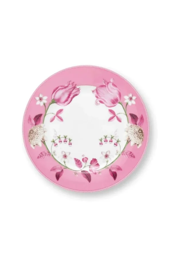 Pip Studio Ontbijtbord Jolie Tulip Roze 23cm