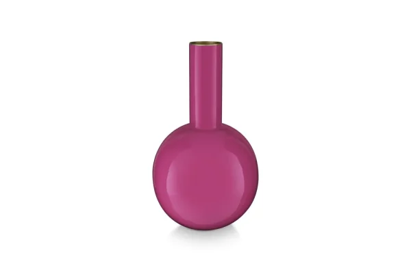 Metalen Vaas Klein Helderroze 26cm