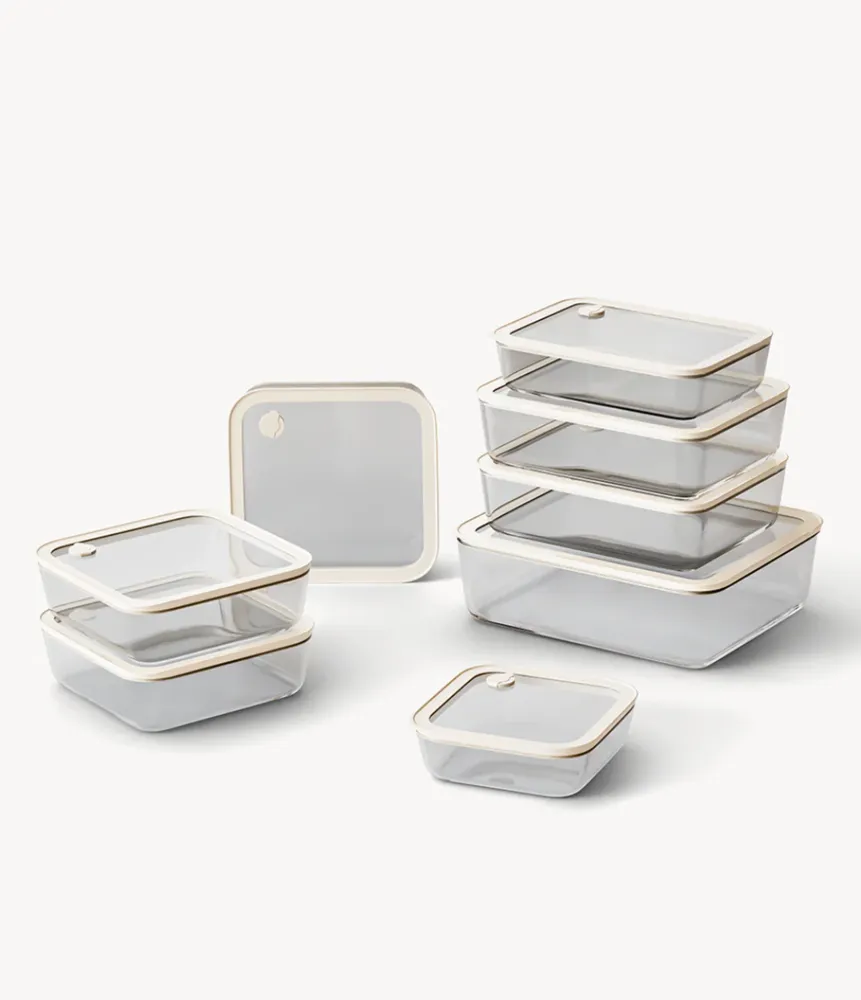 Vershoudbakjes Voordeel bundel transparant 6 stuks + Organizer