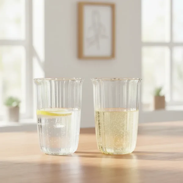 Linea Stripe matcha borosilicaatglas | 2 stuks | 400 ml