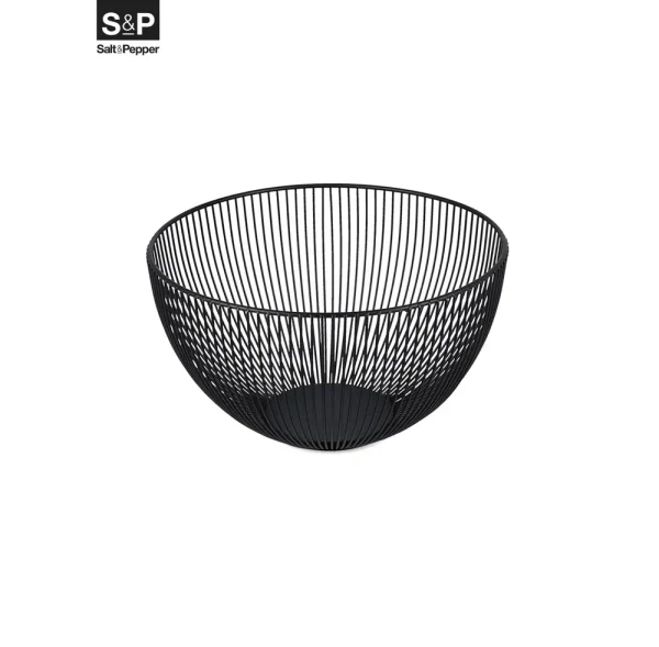 S&P Draadmand 25,5xH14,5cm zwart Scala