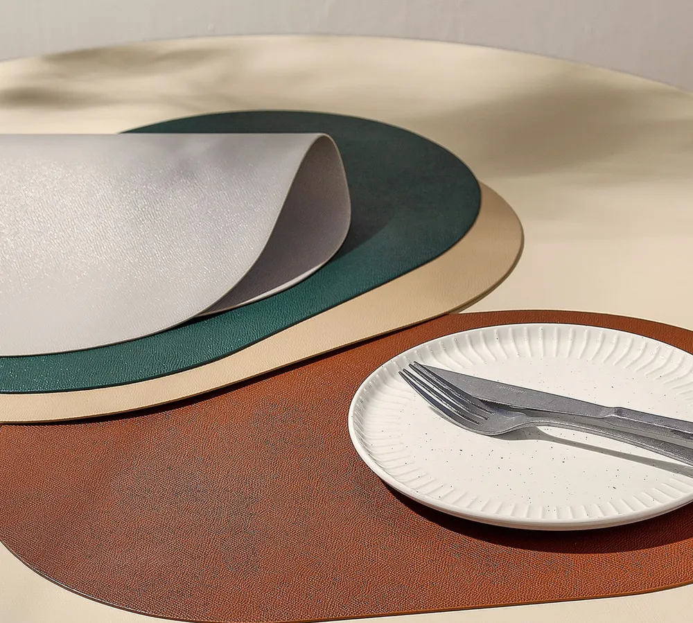 Placemat 45x30cm ovaal bruin Tabletop - Afbeelding 3