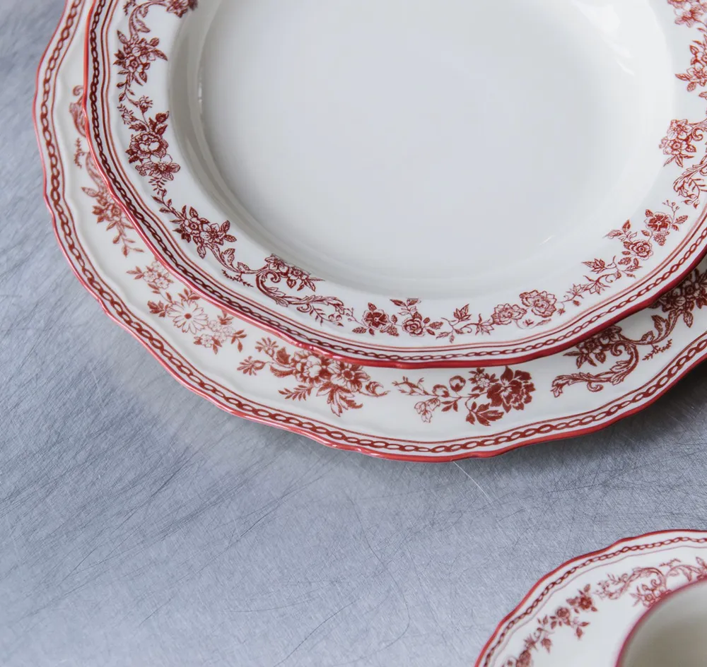 S&P Diep bord 23/17xH4cm burgundy Cyril - Afbeelding 3
