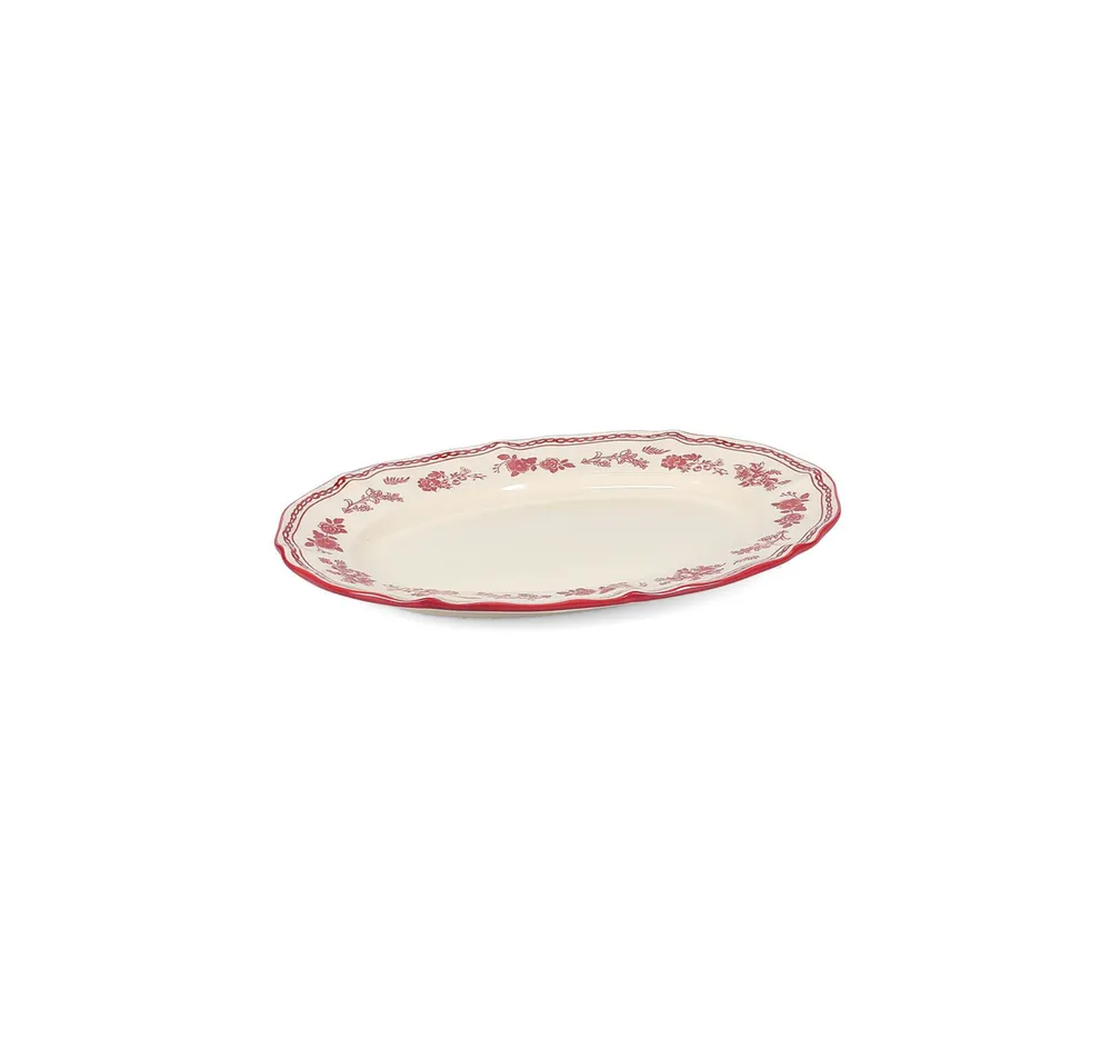S&P Serveerschaal 25,5x18cm ovaal burgundy Cyril - Afbeelding 1