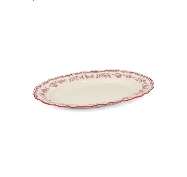 S&P Serveerschaal 32,5x22,5cm ovaal burgundy Cyril
