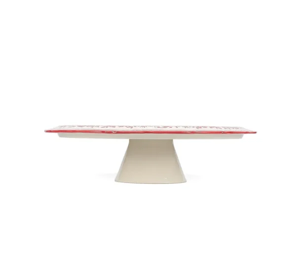 S&P Taartplateau 32,5xH9cm burgundy Cyril