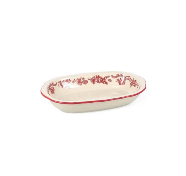S&P Serveerschaal 26,5x17,5xH4,5cm ovaal burgundy Cyril