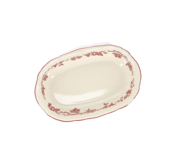 S&P Serveerschaal 26,5x17,5xH4,5cm ovaal burgundy Cyril