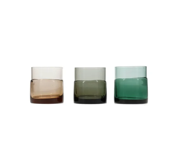S&P Glas 31,5cl groen Mono - set/2