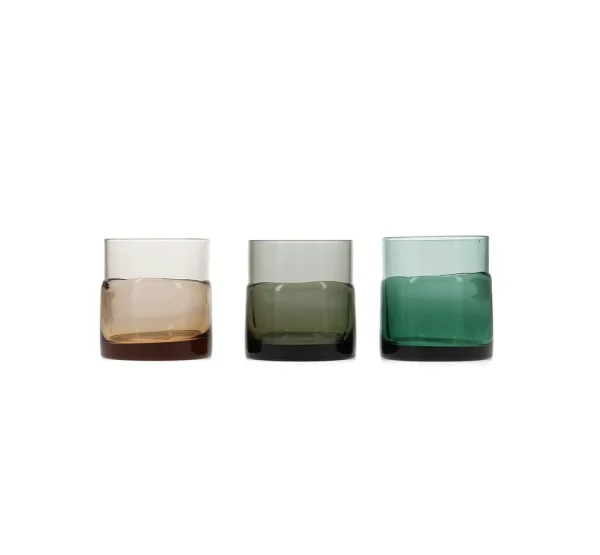 S&P Glas 31,5cl grijs Mono - set/2