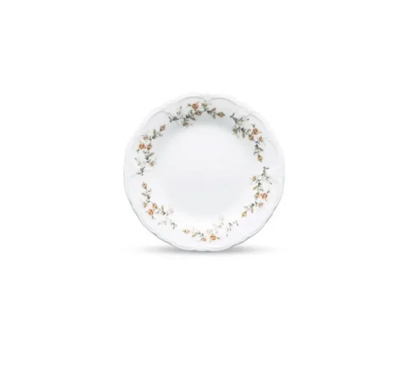 Plat Bord 16cm brown flower retro