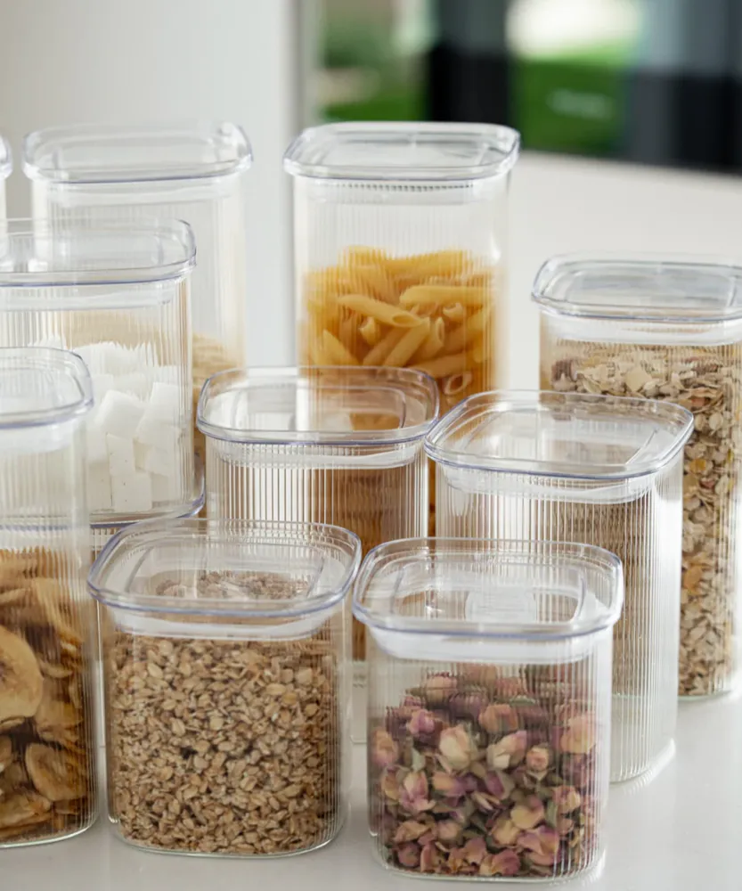 Voorraadpotten Kare Stripe Voordelige Set 16 Delig - Afbeelding 2