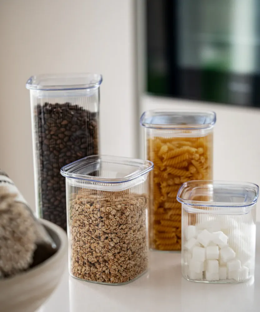 Voorraadpotten Kare Stripe Voordelige Set 16 Delig - Afbeelding 8