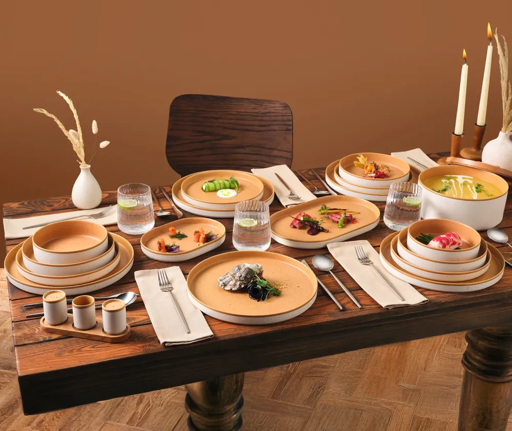 Karaca x Fatih Tutak Earth Collection 57-delige Serviesset voor 12 Personen - Afbeelding 1