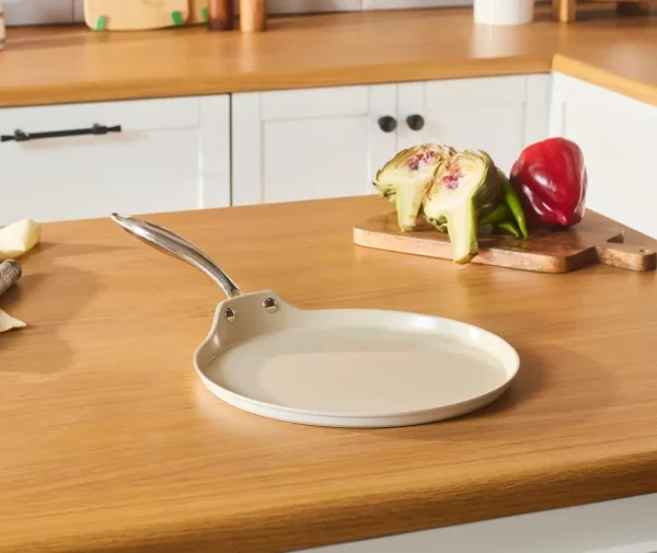 Karaca Swiss Crystal Almond Cream, Pannenkoekenpan, 28cm