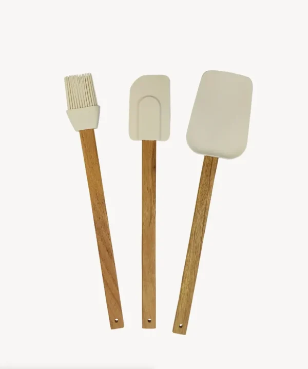 Acacia keukengerei, set van 3 stuks