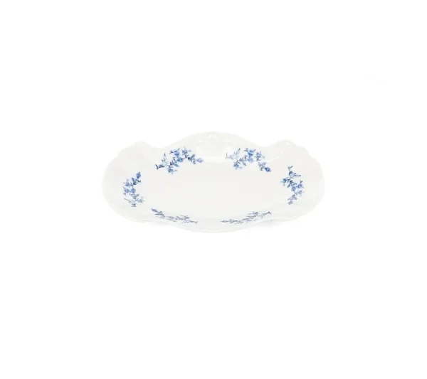 Serveerschaal 26X16CM Blue Flower Retro