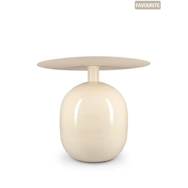 S&P Bijzettafel 50xH40cm metaal ivory Mio