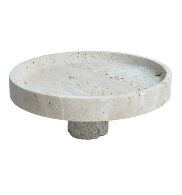 Travertine Patisseriebord  | Ø30,0X9,5 CM
