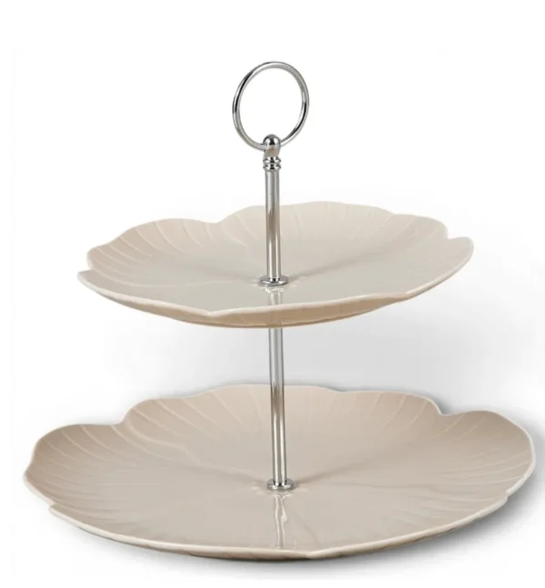 Florange Etagere 2-Laags | Beige Ø20-27 CM