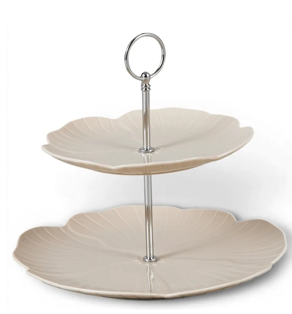 Florange Etagere 2-Laags | Beige Ø20-27 CM