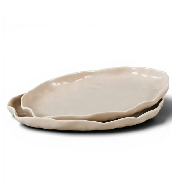 Angles Schalenset | 24,3X14,6X2,0 Cm Beige 2-Delig