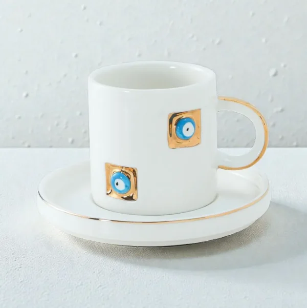 Yadigar Espressoset | Wit-Goud 12-Delig