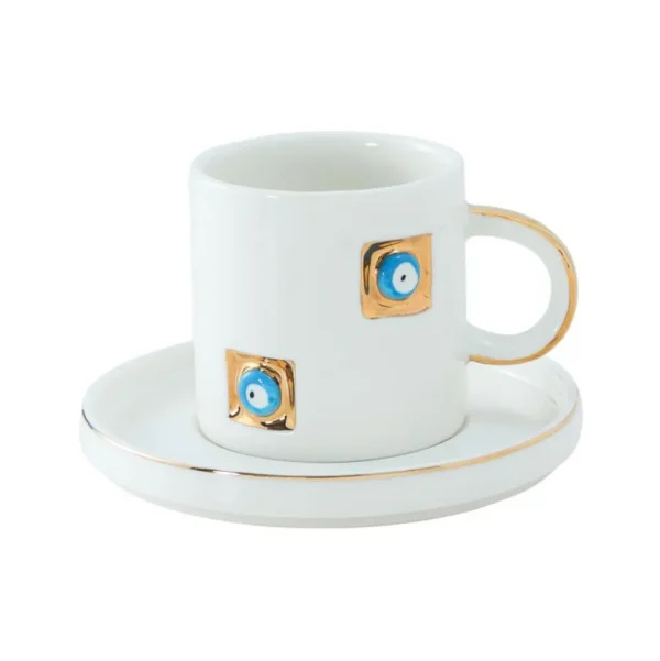 Yadigar Espressoset | Wit-Goud 12-Delig