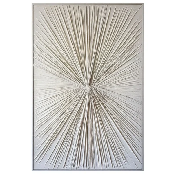 Wanddecoratie XL-wit| 80 x 120 cm