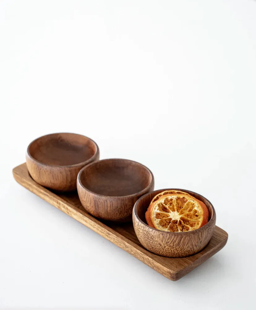 Acacia Bedum Schalen Set - Afbeelding 1