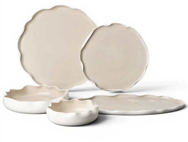 Nice Serviesset | Wit-Beige 25-Delig