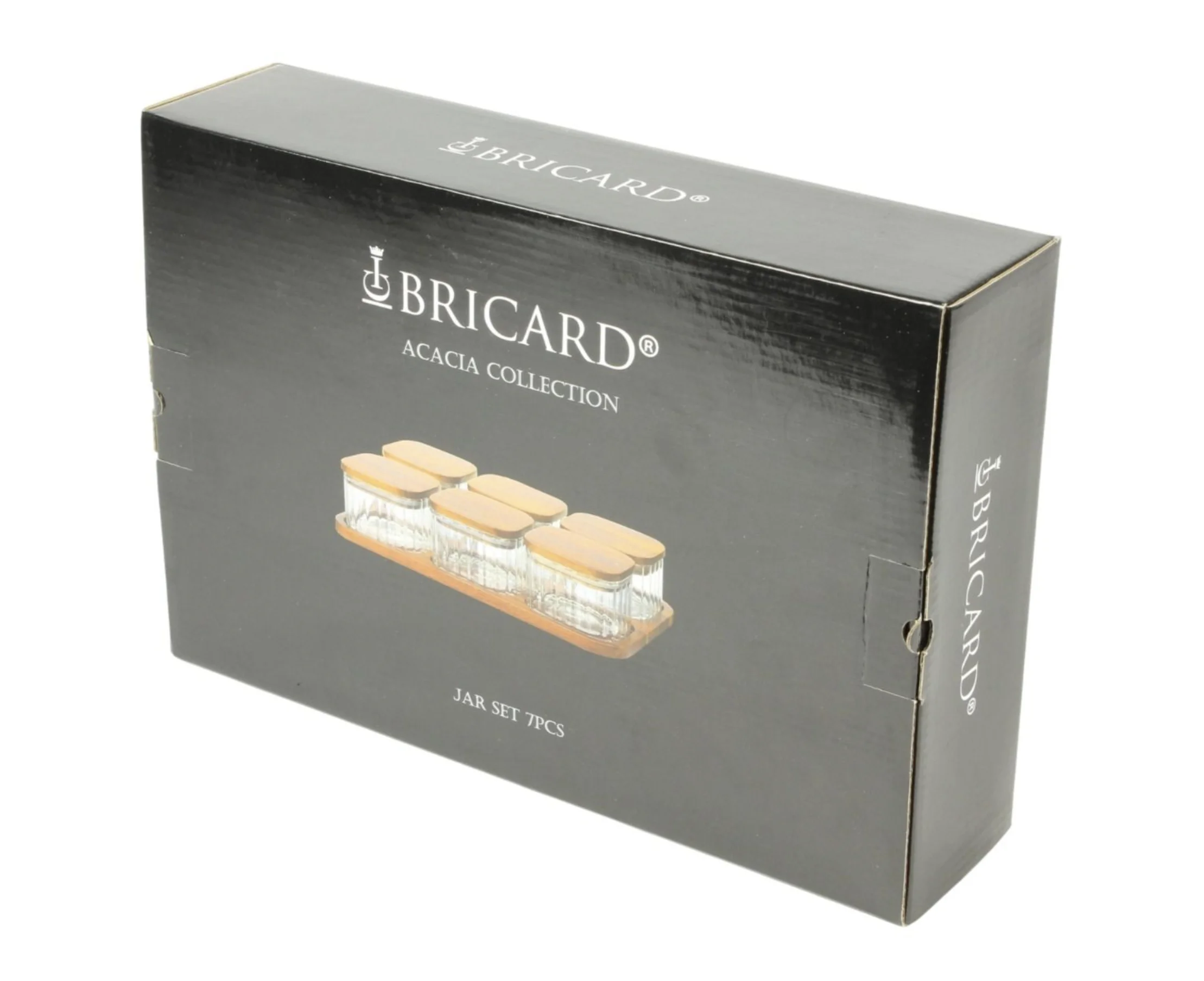 Geribbelde Acacia Bakjesset | 7-DELIG