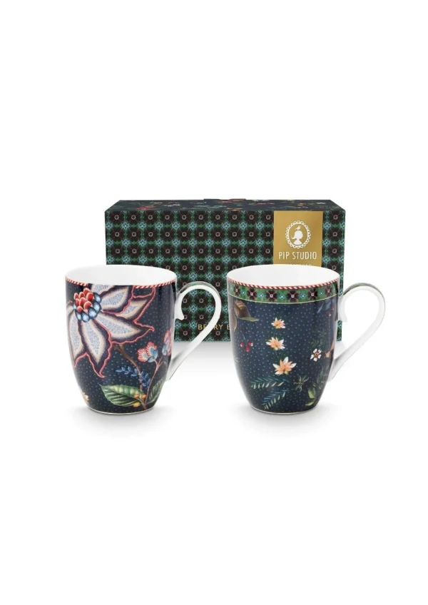 PIP Stuido Set/2 Mokken Groot Berry Blues