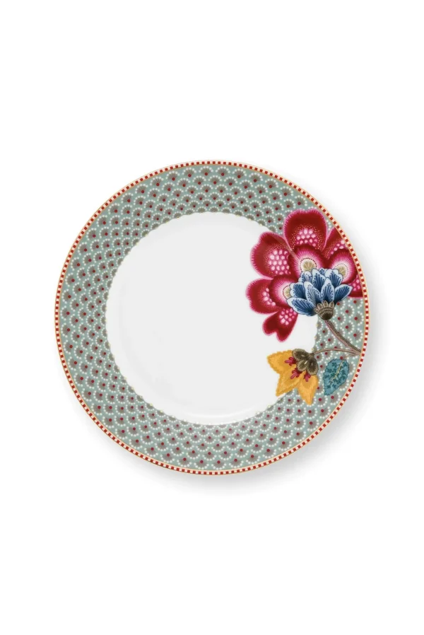PIP Studio Ontbijtbord Blooming Tales Blauw 21cm