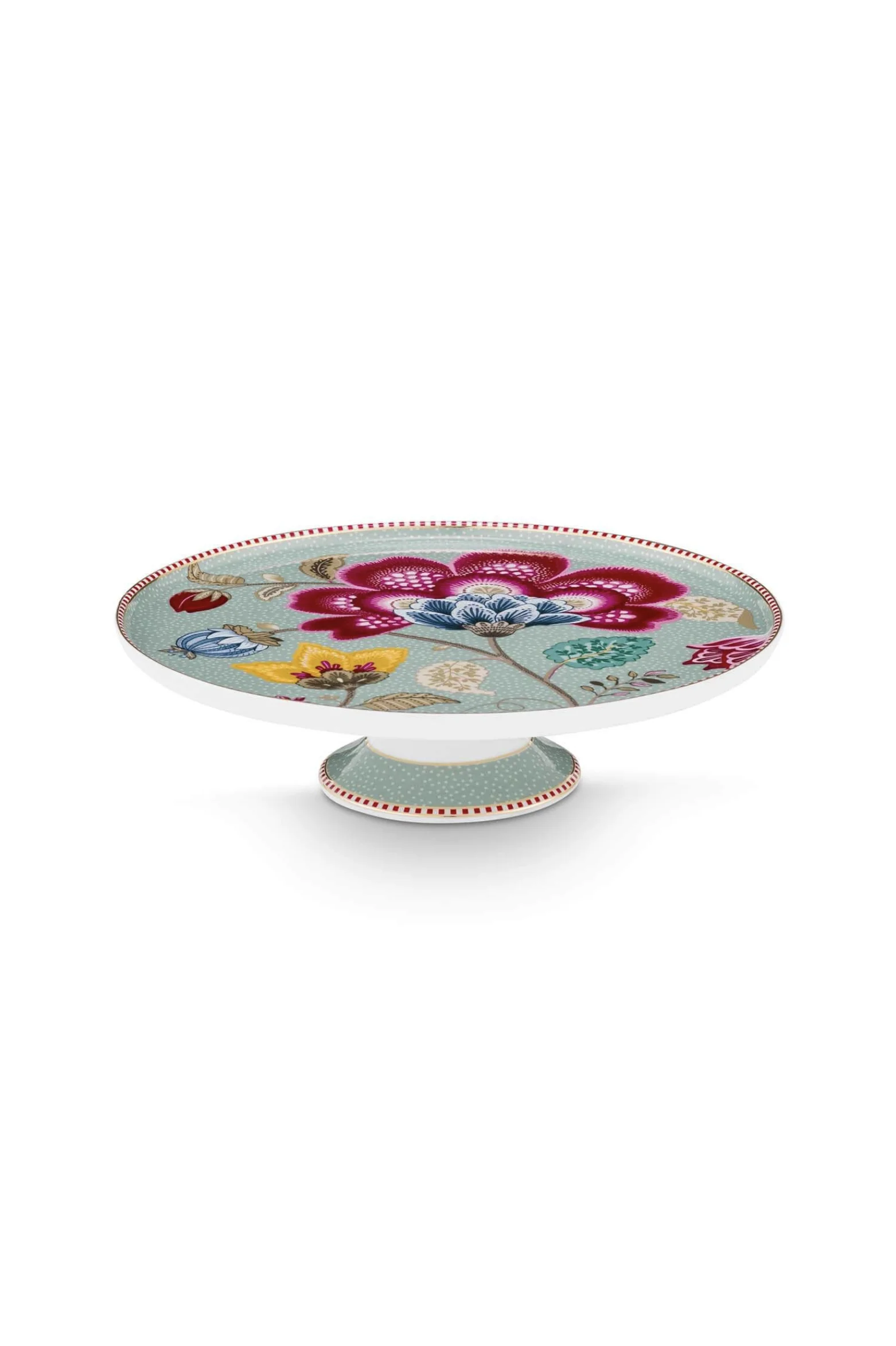 PIP Studio Taartplateau Klein Blooming Tales Fantasy Blauw 21cm