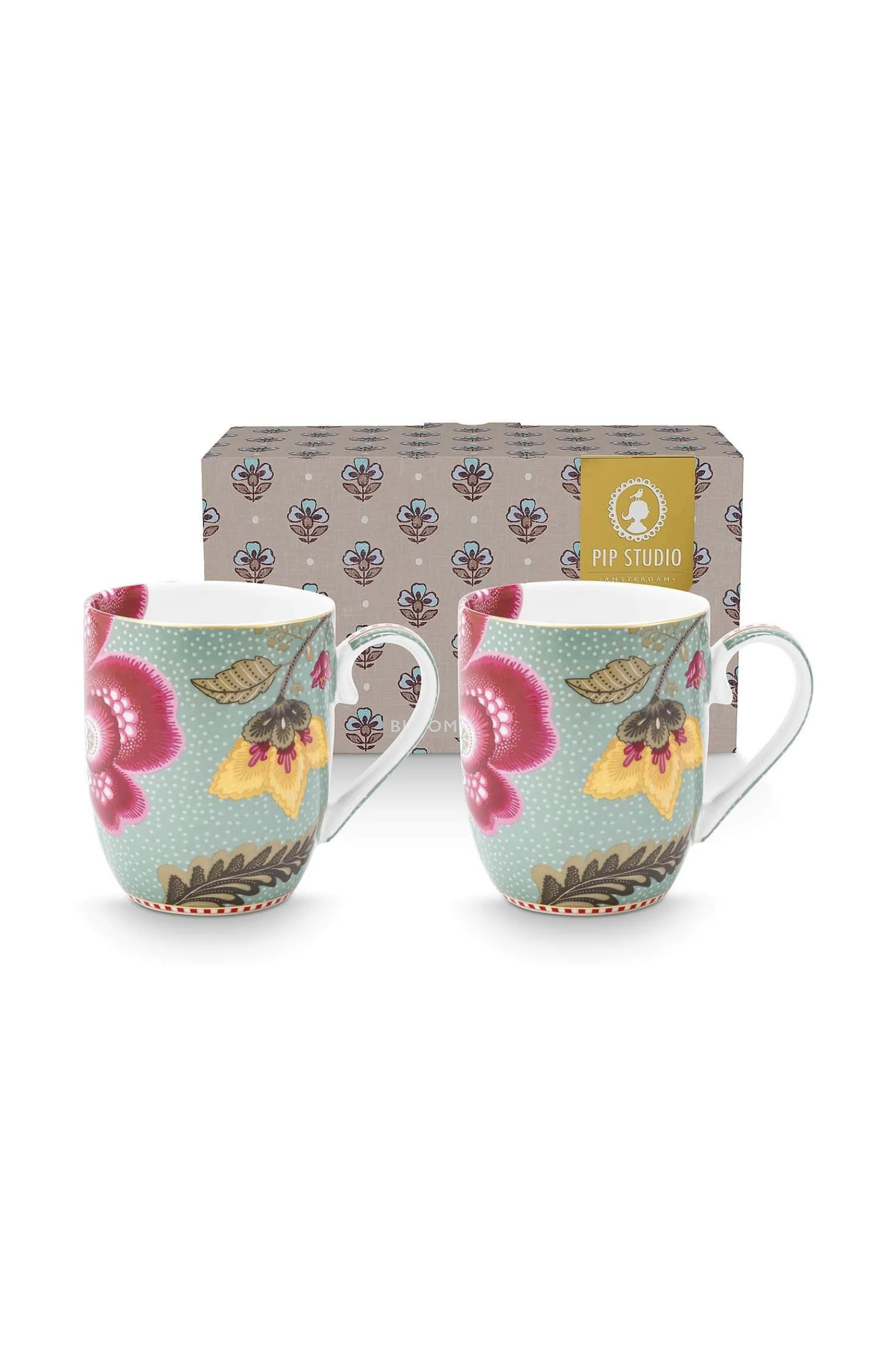 PIP Studio Set/2 Mokken Blooming Tales Fantasy Blauw 200ml