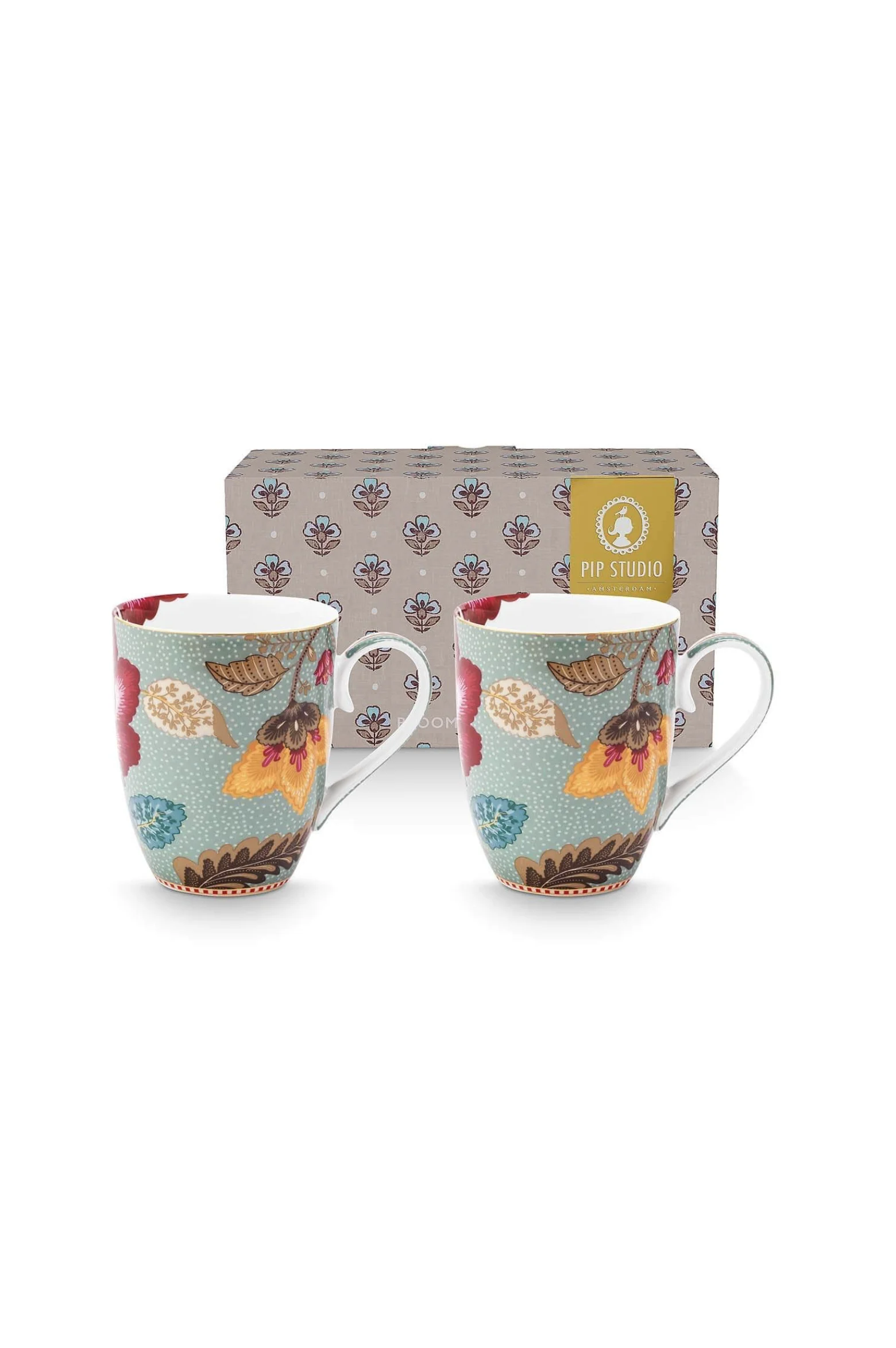 PIP Studio Set/2 Mokken Blooming Tales Fantasy Blauw 365ml