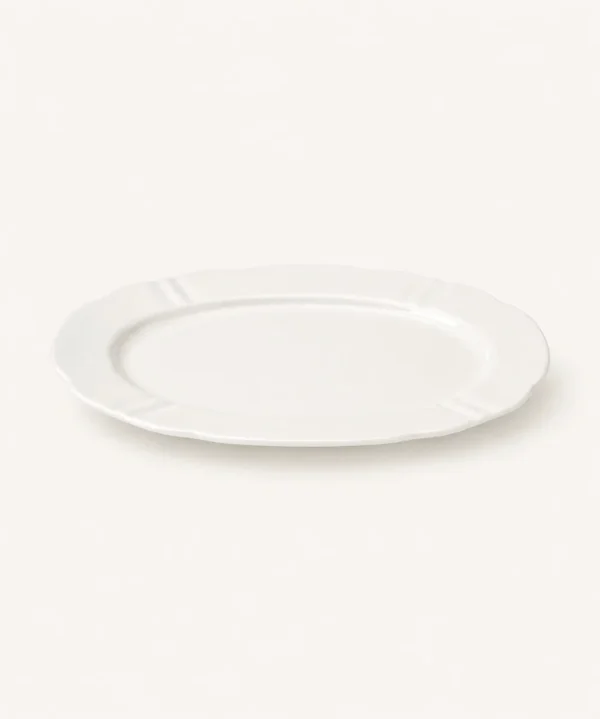 Plain Ovale Serveerschaal | Porselein