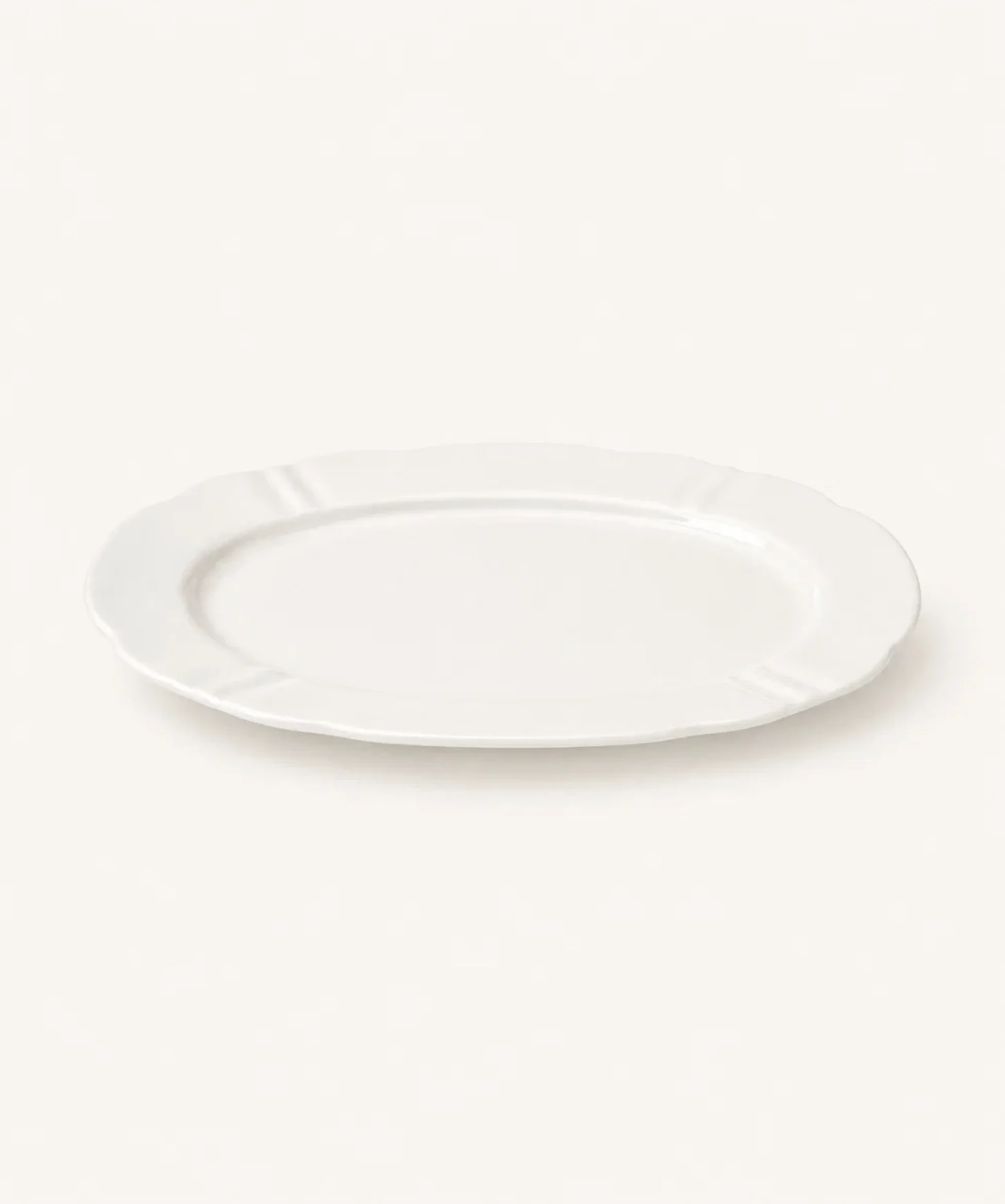 Plain Ovale Serveerschaal | Porselein